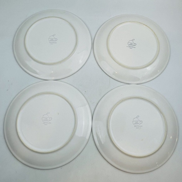 Nancy Calhoun Bella Roma 4 Salad Plate Lot Apples 8" Cafe Classico Vintage - Picture 2 of 5